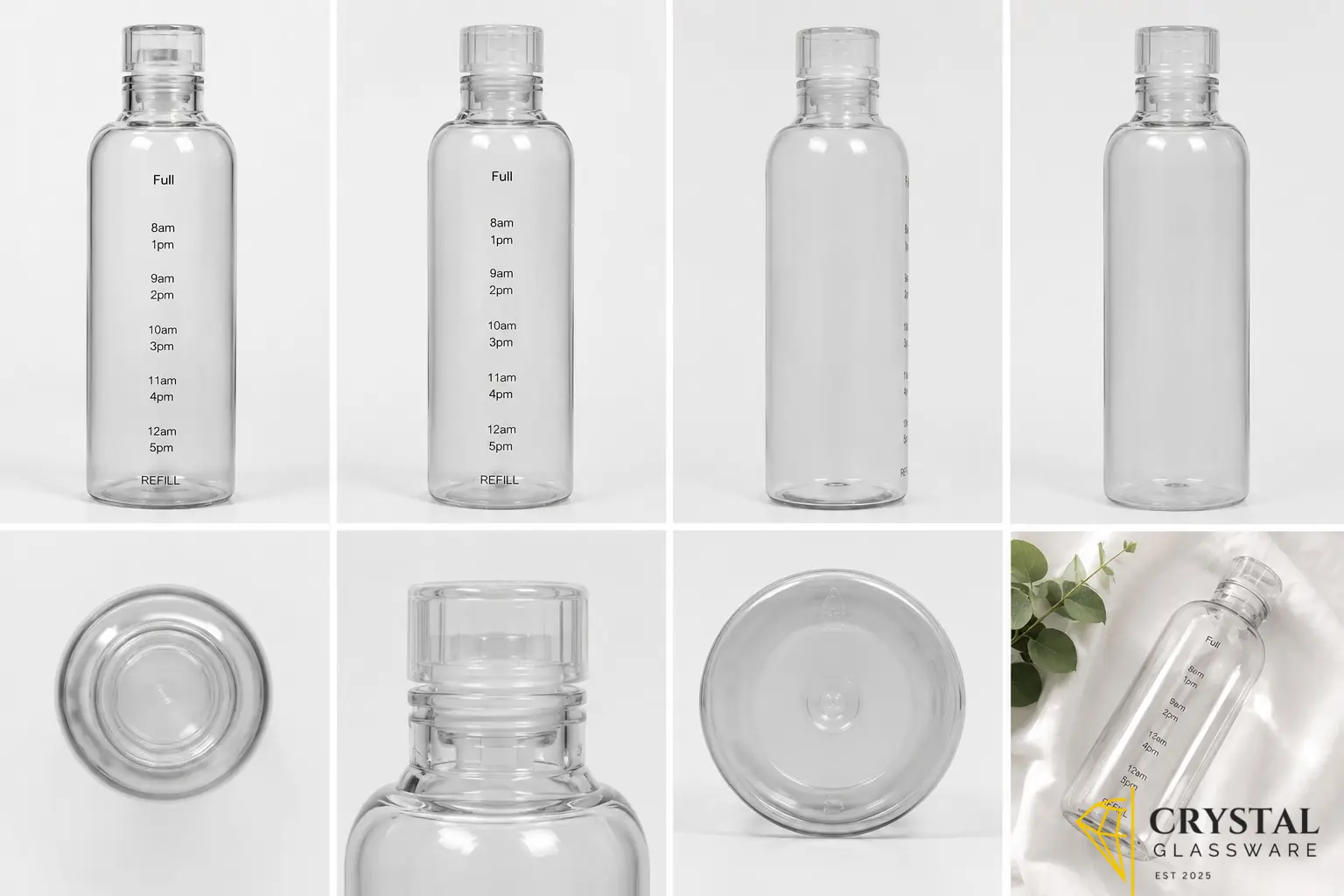 MOOZICO Glass Water Bottle